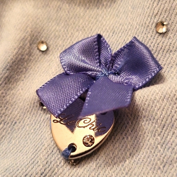 Adorable Le Chic light wash thin denim jacket - Picture 5 of 9